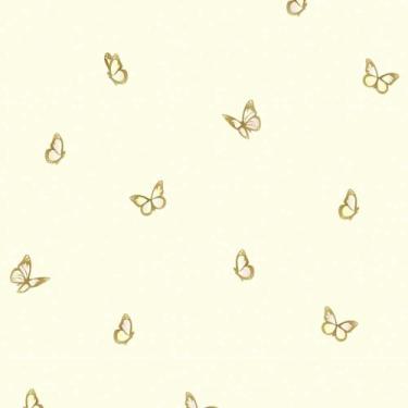 Imagem de Papel De Parede Adesivo Quarto Borboletas Amarelo - Criptonita, 10M