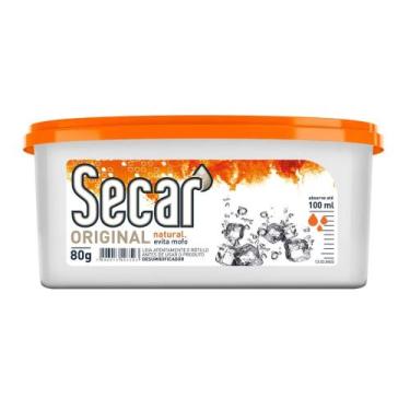 Imagem de Secar 80g Desumidificador Original  Evita Mofo e Fungos Absorve Umidad