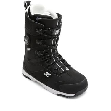 Imagem de DC Shoes Bota masculina Premier híbrida ajustável média flexível para snowboard com forro leve, palmilha moldada e sola reforçada, preto/branco, 7
