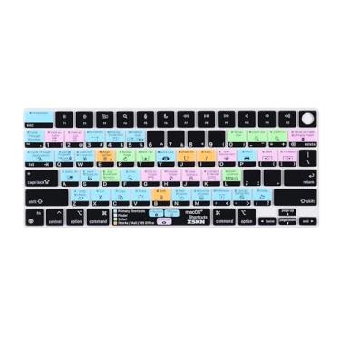 Imagem de XSKN Capa para teclado macOS Shortcuts US Layout para Apple M1 M2 M3 Chip MacBook Air 34.5 cm 38.9 cm com Touch ID para MacBook Pro 36.1 cm 41.1 cm com Touch ID