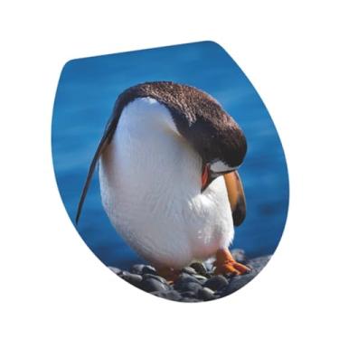 Imagem de IEUDNS Adesivo para tampa de assento de vaso sanitário Adesivo para banheiro Adesivo para parede de banheiro DIY Adesivo decorativo de PVC para tampa de, Style a