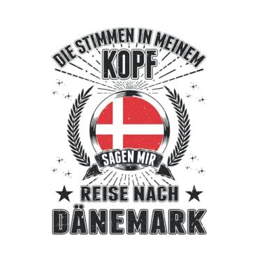 Imagem de Dänemark Notizbuch: Dänemark Urlaub Fanö Reise/Die Stimmen in meinem Kopf Sagen mir Reise nach Dänemark / 6x9 Zoll / 120 karierte Seiten Seiten