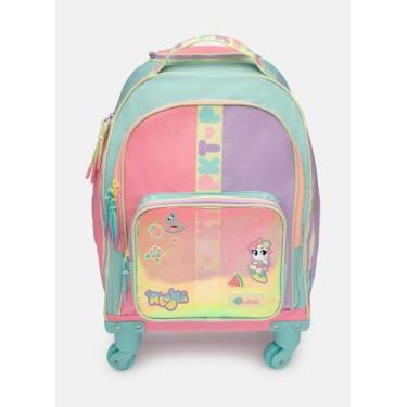 Imagem de Mochila com Rodinha 360 Color Block Rosa - Puket, UN, Rosa