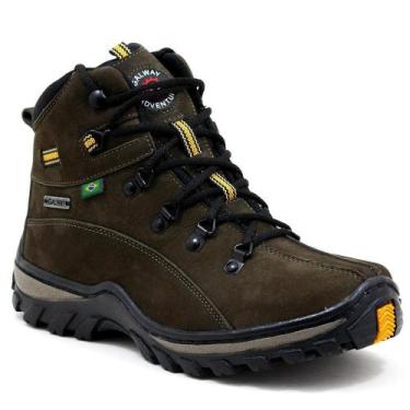 Imagem de Coturno Feminino Adventure Couro Tratorado Antiderrapante - Galway, 38