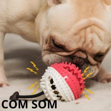Imagem de Brinquedo Pet Para Cachorro COM SINO Interativo  Porta Petisco Push Ba