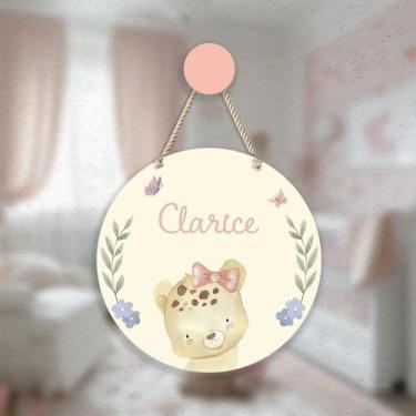 Imagem de Porta maternidade com aplique  Ursinha - Papais Design, 3D - Todos os 