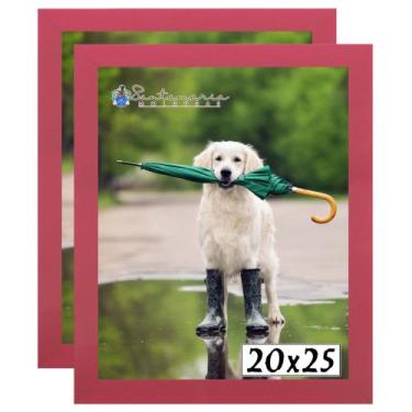 Imagem de Kit 2 Porta Retrato Molduras 20x25 Rosa - Santamaria Molduras