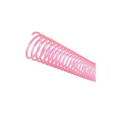 Imagem de Espirais para Encadernação Rosa Transparente 12mm 70 Folhas 100 und - 