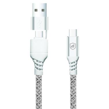 Imagem de Cabo Thunder 65W 2 em 1 Tipo C / Tipo C / USB-A -1M- Gshield