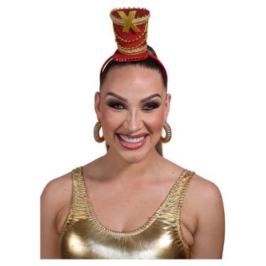 Imagem de Tiara Paquita da Xuxa Festa Ploc Anos 90 Xou da Xuxa Anos 80 Retrô Flash Back Acessório Cartolinha Carnaval Bloquinho