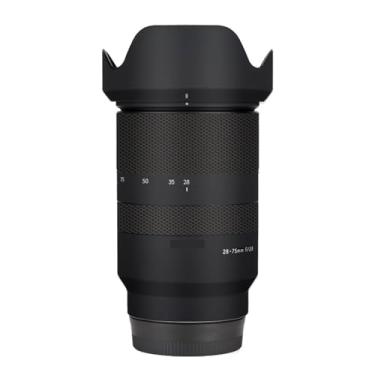 Imagem de Adesivo de lente de câmera antiarranhões para Tamron 28-75 mm F2.8 Di Ill RXD adequado para Sony Mount Camera Coat Wrap película protetora corporal capa protetora F/2.8 28-75 2.8 (preto fosco)
