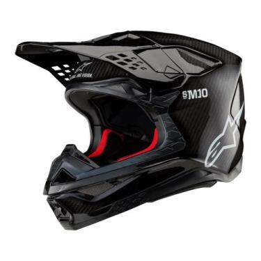 Imagem de Capacete alpinestars sm10 preto carbono, G - 60