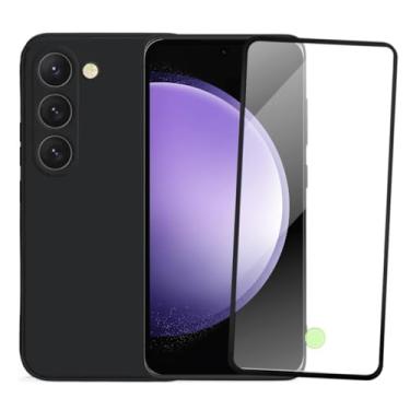 Imagem de Kit Capa Capinha Aveludada e Película de Vidro 3D Compatível Samsung Galaxy S23 FE SMART E CASE