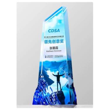 Imagem de Bespoke Crystal Trophy - Prêmio Elegante para Vencedores de Competições, Encontros Corporativos e Reconhecimento de Funcionários - Honra Máxima em Realização (3, 23 x 10 cm)