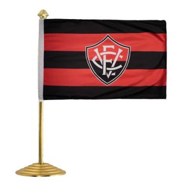 Imagem de Bandeira de Mesa do Vitória - BC ARTS ESPORTIVOS ME, Preto, Vermelho