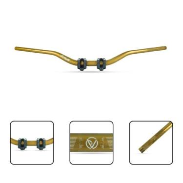 Imagem de Guidão 28mm Vyrus Baixo Fat Bar Trilha Motocross, Dourado