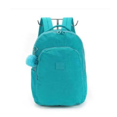 Imagem de Mochila Grande Crinkle UP4YOU com Chaveiro Pompom - Luxcel, Verde