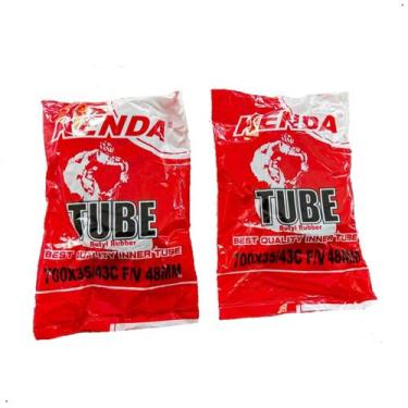 Imagem de 2 Câmaras de Ar para Bike Aro 700x35/43 Kenda Bico Fino 48mm