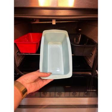 Imagem de Forma Assadeira Pães Bolos Silicone Retangular Antiaderente - Shofu Ch