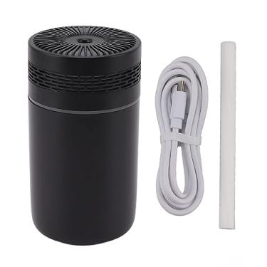 Imagem de Grcfumo 250ml Umidificador silencioso colorido, umidificador de mesa de baixo ruído para carro, umidificador de ar de névoa fria para quarto, escritório e berçário (Black)