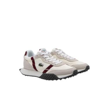 Imagem de Lacoste Tênis feminino L-Spin Evo, Branco/Borgonha, 40