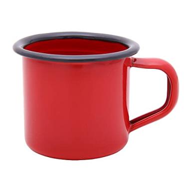 Imagem de Mimo Style Caneca Esmaltada 670ml Cor Vermelha - Produzida em Ferro Esmaltado; Sirva Chá, Chocolate Quente, Leite, Café e Outras Bebidas Com Todo Charme; Resistente Durável; Produto Ideal P/ Dia a Dia