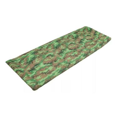 Imagem de Colchonete Adventure Camping Acampamento Solteiro 180x60cm Camuflado Verde Aguia