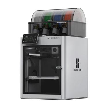 Imagem de Impressora 3D Bambu Lab X1 Combo AMS Impressão multicolorida 500mm/s 300°C 256mm³ PF001-P+SA001