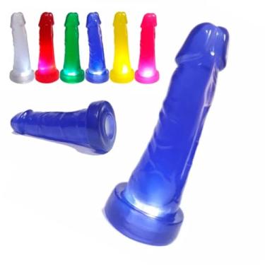 Imagem de Pênis Realístico Flasher De Led Pisca-Pisca Diversão Sensual Prazer Divertido Vida Sexual Quente [LILÁS]