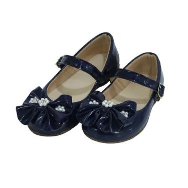 Imagem de Sapatilha Feminina Infantil Sapato Boneca Menina Conforto Laço Perola 