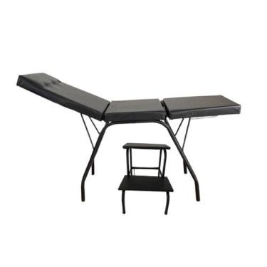 Imagem de kit estetica, massagem maca portátil + escada 2 degraus - PRÓPRIO