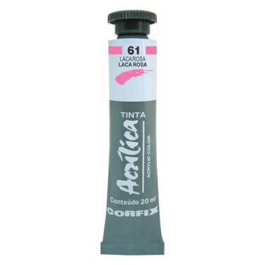 Imagem de Tinta Acrílica 20ml 061 Laca Rosa Corfix, 061 LACA ROSA
