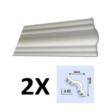 Imagem de Kit 2 Molduras De Isopor Rodateto A60 4 Metros Epex