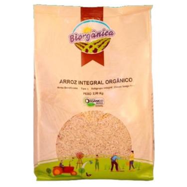 Imagem de Arroz Agulhinha Integral Orgânico Biorgânica 2Kg