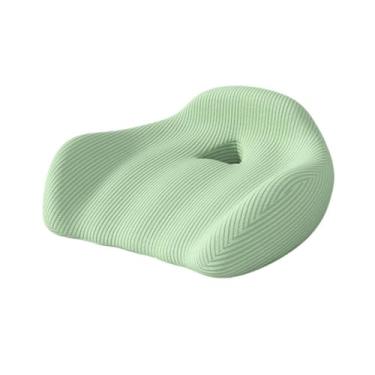 Imagem de Kokiya Memória Costo de Seat de Espuma Seat Cadeira de Caso de Caso Ergonômico Cadeira Casa Cordida Non Slip Slip Butt para Cadeira de escritório Sitting Pad, Verde