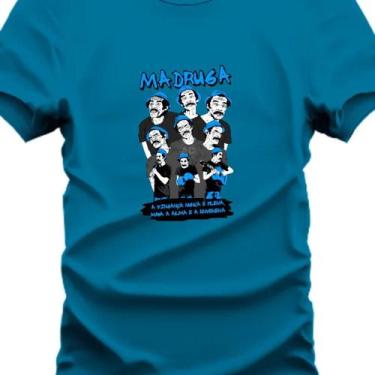 Imagem de Camiseta Personalziada Sr Madruga A Vingança nunca e plena - HS, Azul-
