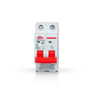 Imagem de Disjuntor Bipolar Sgv 6a 10a 16a 20a 25a 32a 40a 50a 63a - SGV SOLAR, 