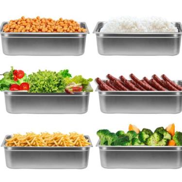 Imagem de Cuba Quente Para Restaurante Buffet Buffets 1/1x100 Kit 6 Unidades - H