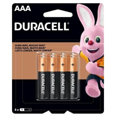 Imagem de Pilha AAA Duracell 8 Unidades Alcalina 1,5v Palito - MN2400 
