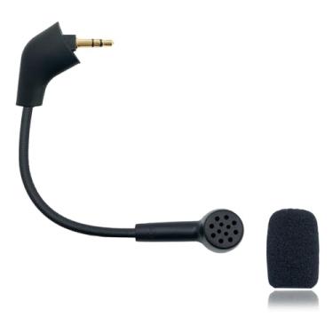 Imagem de NewTH Replacement Game Microphone Compatible with Kingston HyperX Cloud 2 II Pre-2021 1st Version Wired and Core Pro Cloud X for PS4, PS5 Headsets Noise Detachable Game Mic