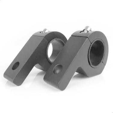 Imagem de Suporte Farol Milha Moto Mod LEDs Abraçadeira Farol Auxiliar até 1,5pol Par