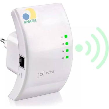 Imagem de Repetidor WiFi Potente - Amplificador e Extensor de Sinal Wireless, Branco