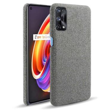 Imagem de Capa para OPPO Realme X7 PRO,Capa desenhada em lona,Case Protetora Ultrafina com Empunhadura Macia,Design em Tecido Antichoque e Antiarranhões-Gray