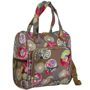 Imagem de Bolsa Feminina Necessaire Térmica Paris Marrom CBRN16877 - Commerce Br