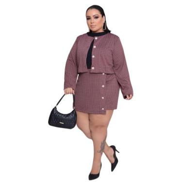 Imagem de Conjunto Blazer E Shorts Saia Plus Size 1 Geração GG Ao G3 - Reyn Stor