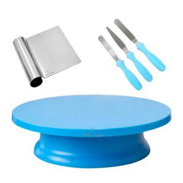 Imagem de Bailarina Plástico 30 Cm + Kit 3 Espátulas Confeiteiro + Tubular - DUT
