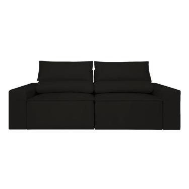Imagem de Sofá Retrátil-reclinável 1,80m Confortável Balaqui Decor Preto