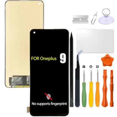 Imagem de Substituição para tela LCD Oneplus 9 5G INCELL para LE2113 LE2111 LE2110 LE2117 LE2115 LCD Touch Screen Display Panel Digitalizador Assembly com kit de reparo (não suporta impressão digital)