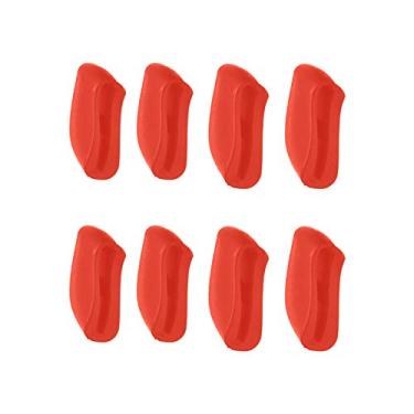 Imagem de 2 pares de peças de nariz de substituição vermelhas para óculos de sol Oakley Flak Draft OO9364