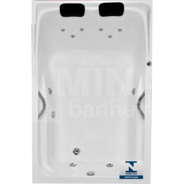 Imagem de COMBO: Banheira Dupla Canaã com Hidro 1,60 X 1,10 X 0,39 + AQUECEDOR +